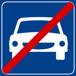 Fin de autovía.