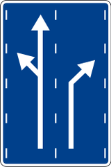 Overview of the lanes and their direction.