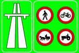 Start of a motorway.