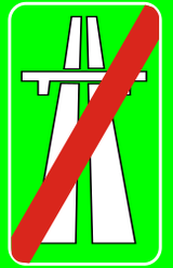 End of the motorway.