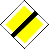 End of the priority road.