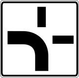 Crossroad shape.