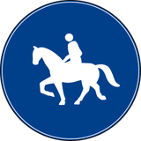 Mandatory path for equestrians.