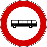 Buses prohibited.