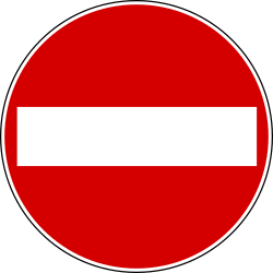 No entry.