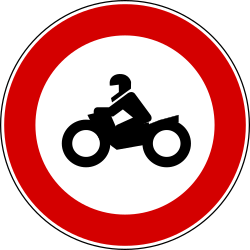 Motorcycles prohibited.