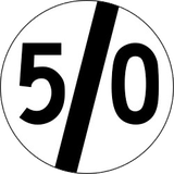 End of the speed limit.