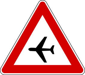 Warning for low-flying aircraft.