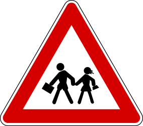 Warning for children.
