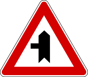Priority at the junction.
