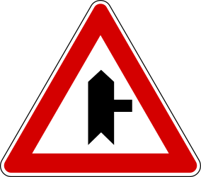 Priority at the junction.