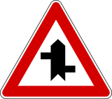 Warning for a staggered junction.