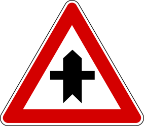 Priority at the junction.
