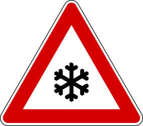 Warning for snow and sleet.
