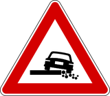 Warning for a soft verge.