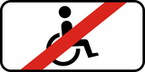 People with disabilities excepted.