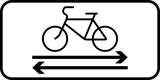 Cyclists from both directions.