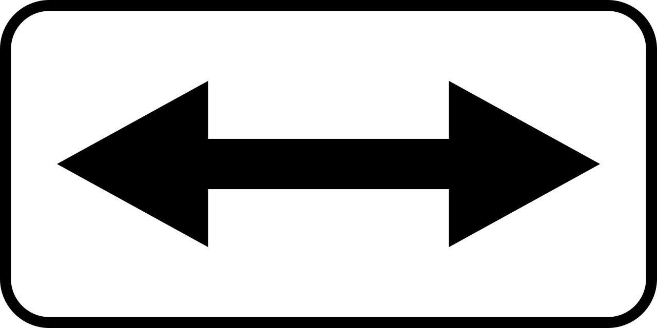 To the left or right.