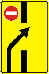 End of temporary median strip diversion.