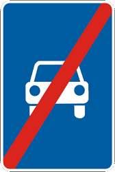 Fin de autovía.