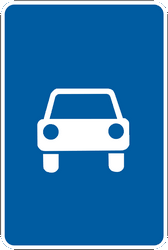 Inicio de autovía.