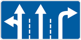 Overview of the lanes and their direction.
