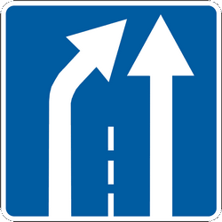 Fin de carril.
