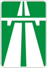 Start of a motorway.