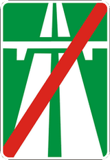 End of the motorway.