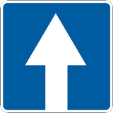 Road with one-way traffic.