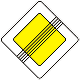 End of the priority road.