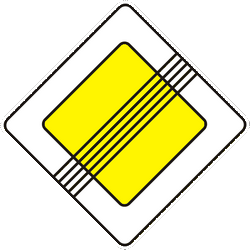 End of the priority road.