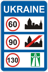Límites nacionales de velocidad.