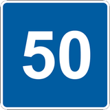 Advisory speed limit.