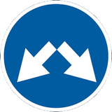 Pass obstacle on either side.