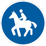 Mandatory path for equestrians.