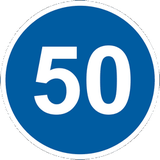 Start of a minimum speed.