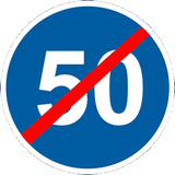 End of the minimum speed.