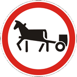 Horsecarts prohibited.