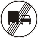 End of the overtaking prohibition for trucks.
