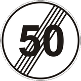 End of the speed limit.