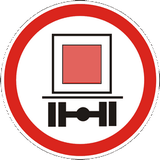 Vehicles carrying dangerous goods prohibited.