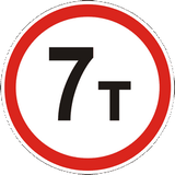 Vehicles heavier than indicated prohibited.