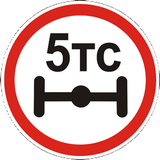 Vehicles exceeding the axle-load limit prohibited.