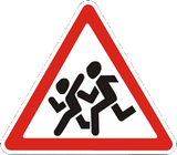 Warning for children.