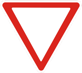 Give way.