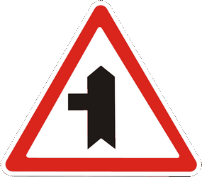 Priority at the junction.