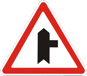 Priority at the junction.