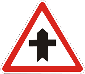 Priority at the junction.