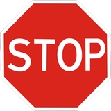 Stop and give way.